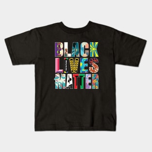 Black Lives Matter Mural Art Kids T-Shirt